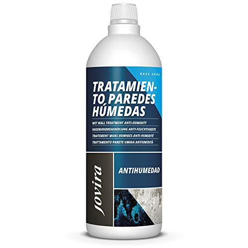 TRATAMIENTO PAREDES HÚMEDAS Imprimación sellante incolora al agua, evita las humedades en muros y paredes por problemas de capilaridad. (1 Litro, ANTIHUMEDAD)