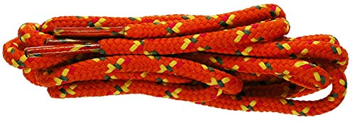 TZ Laces de Marca 5mm Redondo/Cuerda Cordones Perro Diente Senderismo Bota de Trabajo Cordones - Naranja Amarillo Verde Rosa, 240cm