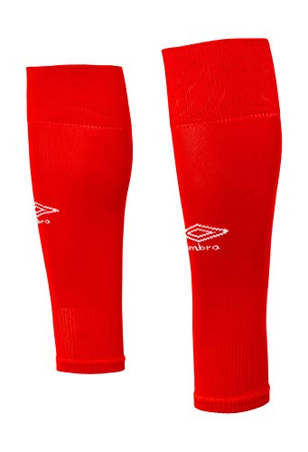 UMBRO Footless Socks Medias De Fútbol, Hombre, Rojo, Talla Única