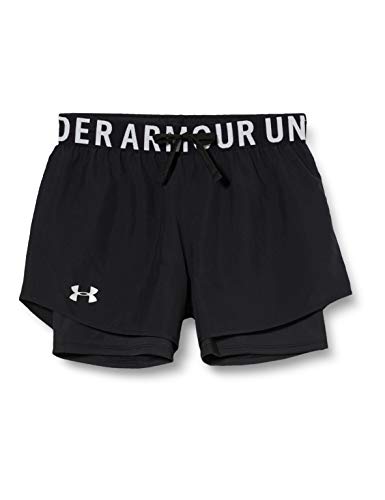 Under Armour Heatgear Armour 2-In-1 Corto, Niñas, Negro, YXL