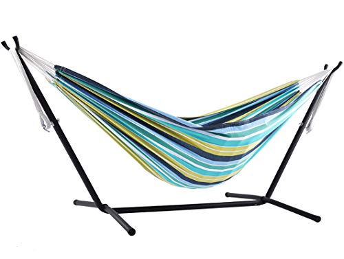 vivere uhsdo8 – 29 doble algodón hamaca con hamaca, 250 cm, multicolor, 249 x 109 x 104 cm