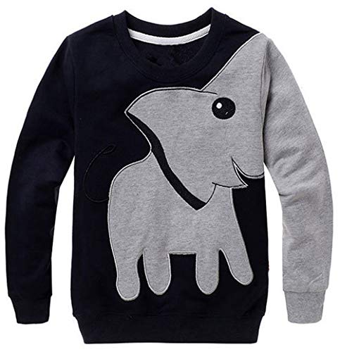 Wamvp Sudadera para Niños Ropa Bebé Elefante Impresión Camiseta de Manga Larga Sweat Shirt Otoño Invierno Bebe Niño Niña