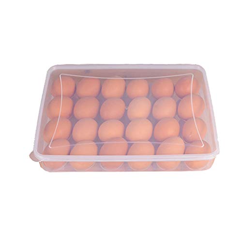 ZHANGXIAO Bandeja De Huevo, Tapa con Cerradura Refrigerador Caja De Almacenaje Mantener Fresco Gallina De Pato Huevo De Ave Poseedor (Color : 1 Pieces)