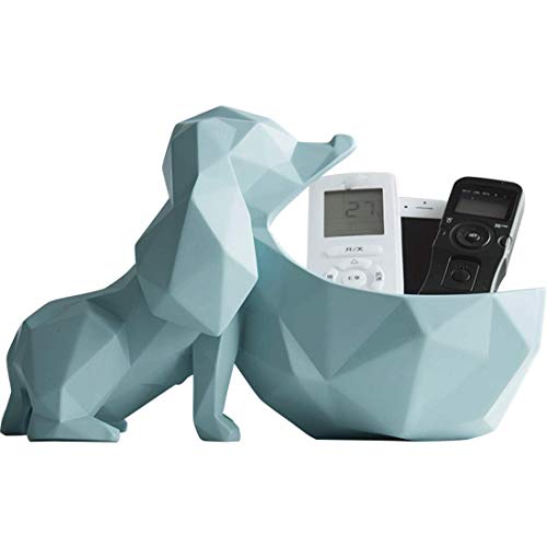 ZLBYB Escultura de decoración: Estatua de Perro de Resina geométrica Abstracta Moderna Escultura de Bulldog francés Adorno de estatuilla de Animales, Decoraciones artesanales Minimalistas