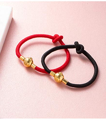 Zuiaidess Pulsera Trenzada, Correa De Mano Tejidas A Mano Cerdo Xiaojin Vueltas para Ejecutar Modelos Pareja Tejer Pulseras De Mujer Hombre Accesorios para Deportes Al Aire Libre