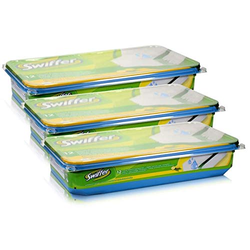 3 x Swiffer paños húmedos limpia 12