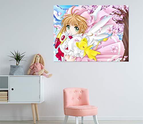 3D Cardcaptor Sakura 425 - Adhesivos decorativos para pared, diseño de anime japonés, 50 x 50 cm (ancho x alto).