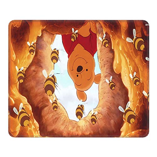 Alfombrilla de ratón de escritorio de 10 x 12 pulgadas Winnie The Pooh Is A Laptop, Computer, Escritorio, Anime Personalizado Mouse Pad