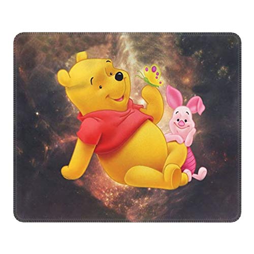 Alfombrilla de ratón para ordenador portátil, 7,9 x 9,5 en Winnie The Pooh Tiger Piglet es una alfombrilla de ratón personalizada para computadora portátil, computadora, escritorio, anime