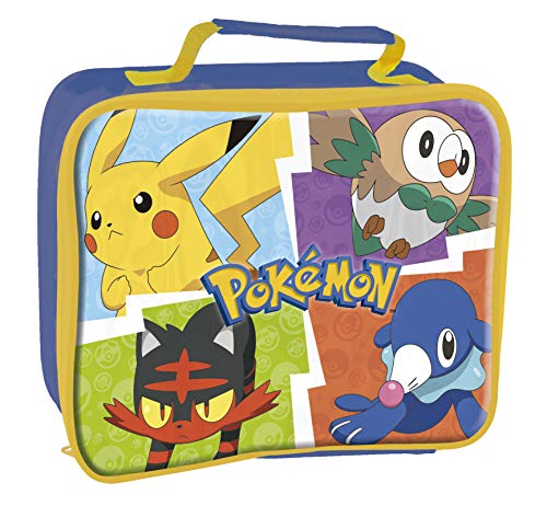 ALMACENESADAN 2153; Bolsa térmica Rectangular Pokemon; Dimensiones 27x22x5 cm