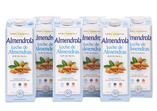 Almendrola Bebida Vegetal de Almendras Original, 6 x 1L