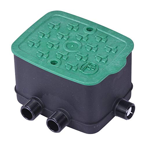 Antelco Ezyvalve - Pozo con 4 electroválvulas de 24 V para riego automático, Negro y Verde