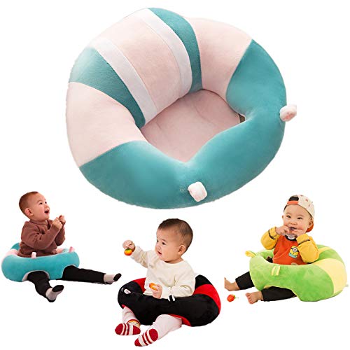 Asiento De Aprendizaje Para Bebés Juguete Felpa Seguridad Comer Silla Comedor Educación Infantil Temprana Desarrollo Inteligencia Almohada Cojín Sofá Enfermería Fiesta Cumpleaños Regalo Navidad azul