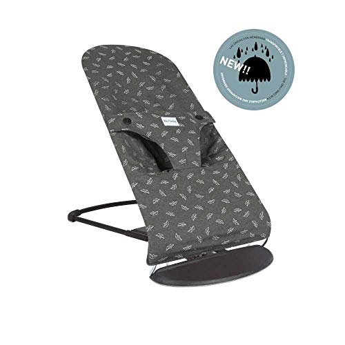 BAOBABS BCN - Funda para Hamaca Babybjörn Impermeable, Transpirable y Muy Cómoda | Funda de Tela Protectora para Babybjorn Bliss | Lavado Fácil - Hecha en España | Estampado Carbon & White Ship