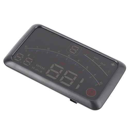 Bediffer HUD OBD2 Head-Up Display Accesorio Universal eficaz para el automóvil Pantalla Frontal eléctrica ABS Pantalla Frontal del proyector de automóvil Negro para automóvil