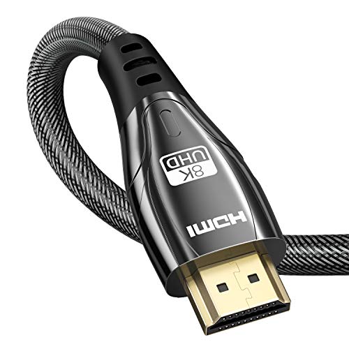 Cable HDMI 2.1 8K 3 Metro, NEWDERY Cable HDMI 3M Macho a Macho 8K@60Hz, 4K@120Hz / 144Hz DSC, Soporte eARC, HDR10+, VRR, Dolby Vision, HDCP 2.2/2.3, Compatible con PS5 / Xbox One X / Fire TV (Negro)