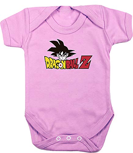 Camisetas EGB Body Bebé Dragón Ball ochenteras 80´s Retro (Rosa, 3 Meses)