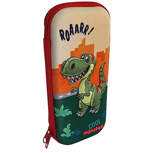 CARTOON GROUP TOMBOLINO Estuche Dinosaurios PREISTORIA 3D PORTACOLORES 1 CREMALLERA 23X11 CM - DIN0626