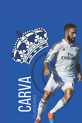 carva cuaderno, Libreta de regalo para los seguidores del Real Madrid: Cuaderno/ Diario / Agenda forrada, 100 páginas, 6 "9", tapa blanda, acabado mate