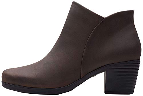 Clarks Un Lindel Zip, Botines Mujer, Marrón (Brown Oily Brown Oily), 38 EU