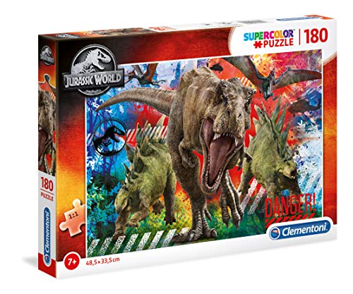 Clementoni- Jurassic World-180 Piezas Puzzle Infantil Fabricado en Italia, 7 años y más, 29106