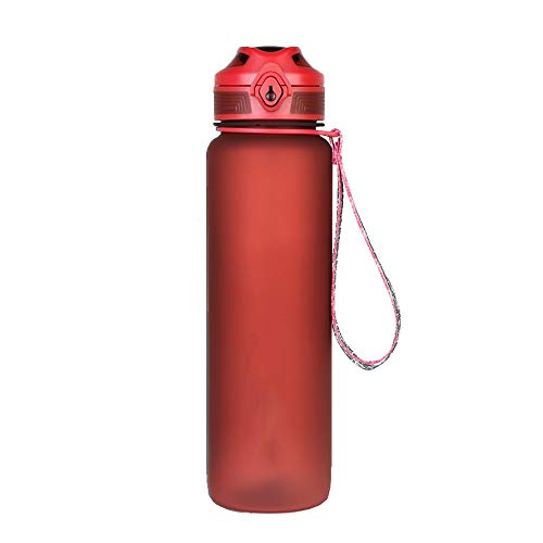 COJFEFG 1L de Gran Capacidad Botella Aptitud de los Deportes de Agua, la Anti-Gota Que despide la Taza del Agua, Conveniente for el Recorrido al Aire Libre y Alpinismo (Color : C, Size : 1000ml)