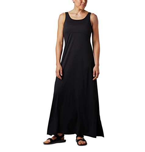 Columbia congelador de la Mujer Maxi Vestido, Mujer, Color Negro, tamaño Extra-Large