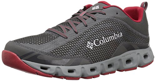 Columbia Drainmaker IV, Zapatillas Hombre, Grey (City Grey, Mountain Red 023), 41 EU