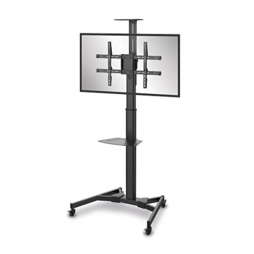 conecto LM-FS02B Soporte profesional para pantallas planas, altura ajustable 37-70 pulgadas (94-178 cm, capacidad de carga de hasta 50 kg) máx. VESA 600x400mm, acero, negro.