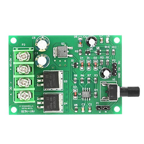 Controlador de Velocidad del Motor DC5-18V, Placa de Controlador de Motor DC PWM de Alta Potencia