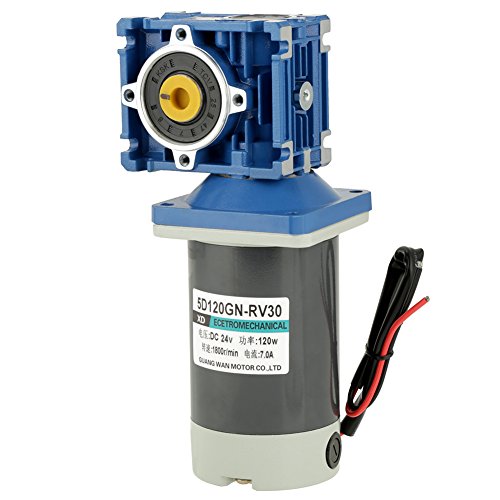 DC 12V / 24V 120W RV30 Motor de Engranaje Helicoidal Velocidad Ajustable CW / CCW con Autobloqueo (24 V)