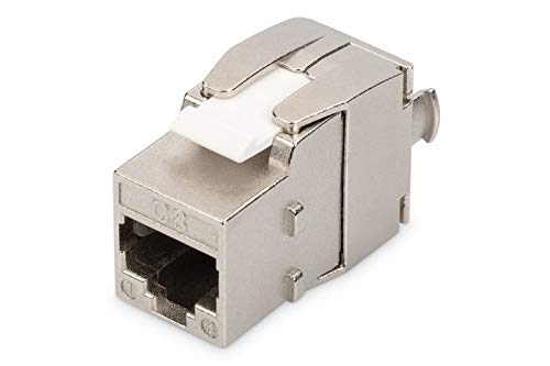 DIGITUS Módulo Keystone Cat-8.1 Blindado - RJ45-2000 MHz - 25/40GBase-T - Categoría 8 Clase I - Herramienta de Montaje Libre