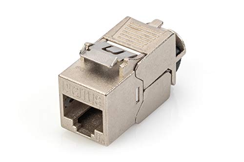 DIGITUS Módulo Keystone Cat-8.1 Blindado - RJ45-2000 MHz - 25/40GBase-T - Categoría 8 Clase I - Herramienta de Montaje Libre