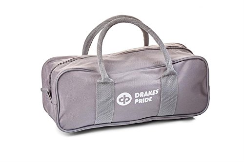 Drakes Pride - Bolsa transportadora para 2 bolas de bowls y bola jack gris gris