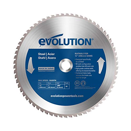 Evolution 60T Blade 12 TCT - Cuchilla circular para acero (305 mm)