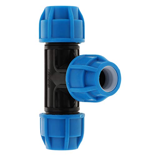 F Fityle Tubo T Unión Conector Neumática Empalmes Empuje Accesorios de Tubería PPR/PE/PVC Tubo - 20mm