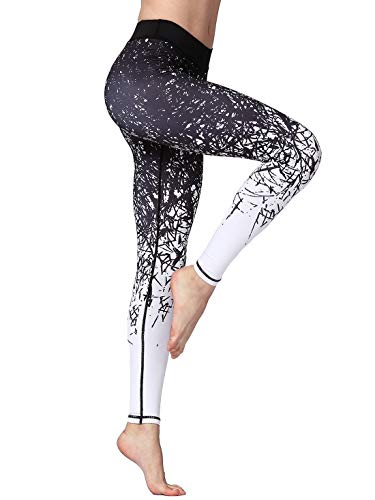 FLYILY Mallas Deportivas Mujer Pantalones impreso Leggings Deportes para Running Yoga Fitness Gym