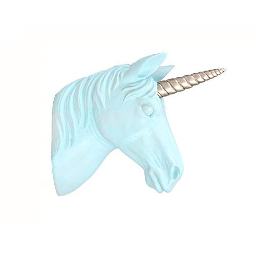 FTFTO Vida de Oficina Decoración de Pared Colgante Sala de Estar Dormitorio Simulación Resina cruda 3D Estatua Grande Estatua Decorativa Mamífero Animal Escultura Cabeza de Caballo