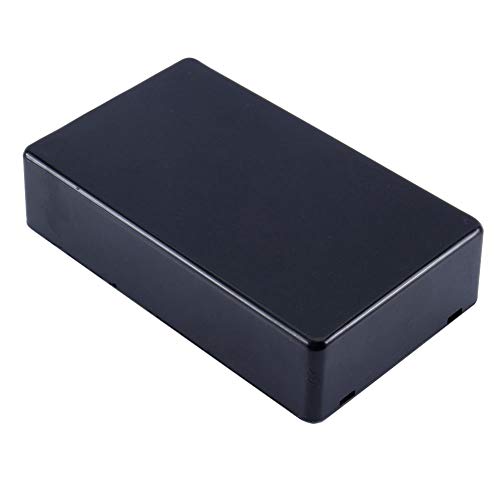 Fydun Caja de conexiones de potencia Cajas de electricidad empalmes Proyecto de caja de instrumentos 100 * 60 * 25mm Plastico Negro