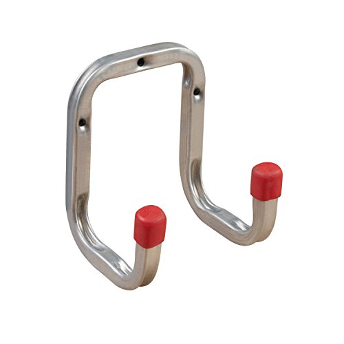 GEDOTEC Soporte para gancho de pared doble de metal 325 mm - DUO | Acero galvanizado | utilidad para el control del sótano Gancho de taller para atornillar Garaje | tornillo - 1 pieza