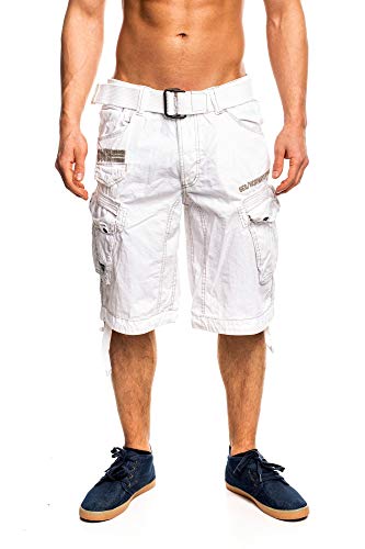 Geographical Norway Hombre Cortos Cargo People - Blanco, M