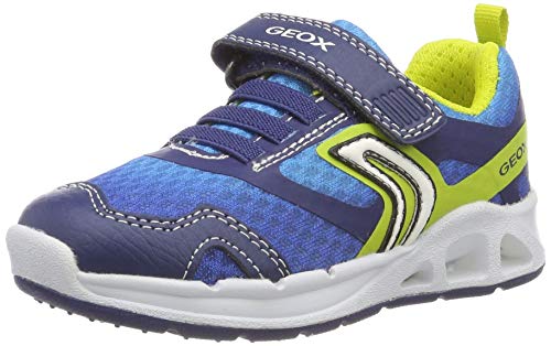 Geox J Dakin Boy A, Zapatillas Niños, Azul (Navy/Lime C0749), 28 EU