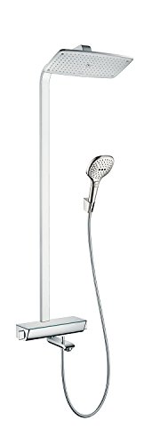 Hansgrohe 27113000 Raindance Select E 360 columna de ducha para bañera, 3 tipos de chorro, cromo