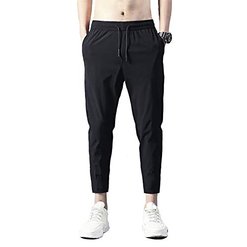 Hombres Jogger Casual Pantalones Ligero Transpirable Secado Rápido Senderismo Correr Deportes Al Aire Libre Pantalones