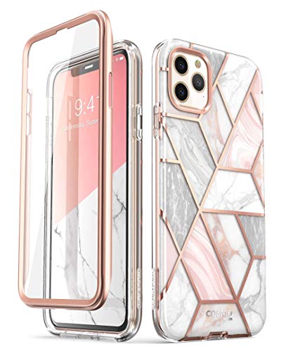 i-Blason Funda iPhone 11 Pro MAX 2019 [Cosmo] 360 Grados Case con Protector de Pantalla Incorporada para Apple iPhone 11 Pro MAX 6.5 Pulgadas 2019 Mármol