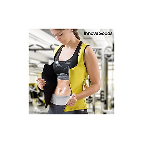 InnovaGoods IG117698 Chaleco Deportivo, Mujer, Amarillo, M