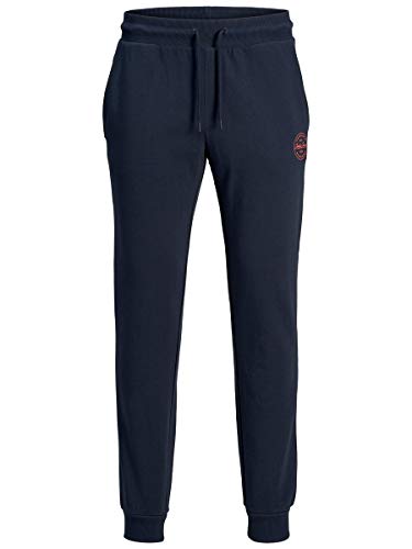 Jack & Jones Jjigordon Jjshark Sweat Pants Viy Noos Pantalones de Deporte, Azul (Navy Blazer Navy Blazer), W (Tamaño del Fabricante: S) para Hombre