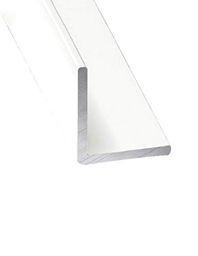 Jardin202 20 mm - Perfil de Aluminio Blanco Angular - x3 unds - 2'10m