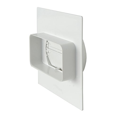 La ventilación pmv126b placa para detección a pared de tubo rectangular a redondo, 120 x 60 mm – 100 mm