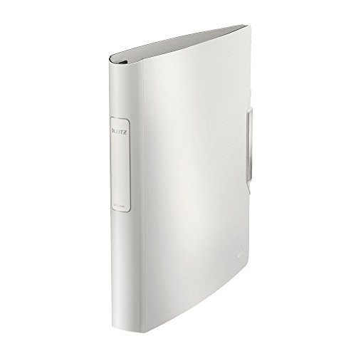 LEITZ 42450004 - Carpeta de anillas mixtas de 30 mm Active Style polyfoam mecanismo SoftClick color blanco ártico